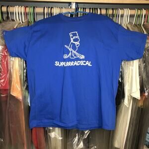 Superrradical Blue XL Size Bart With Mask 2020 Covid T Shirt Discontinued Brand